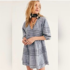 Free People Sweet Surrender Denim Babydoll